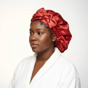 Sunset Amber Satin Tie Bonnet (large)