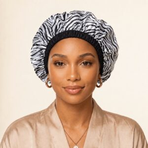 Waterproof Satin Lined Shower Cap