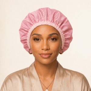Waterproof Satin Lined Shower Cap