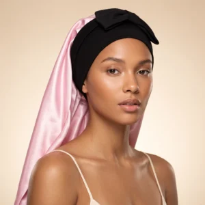 Long Pink Tie Bonnet